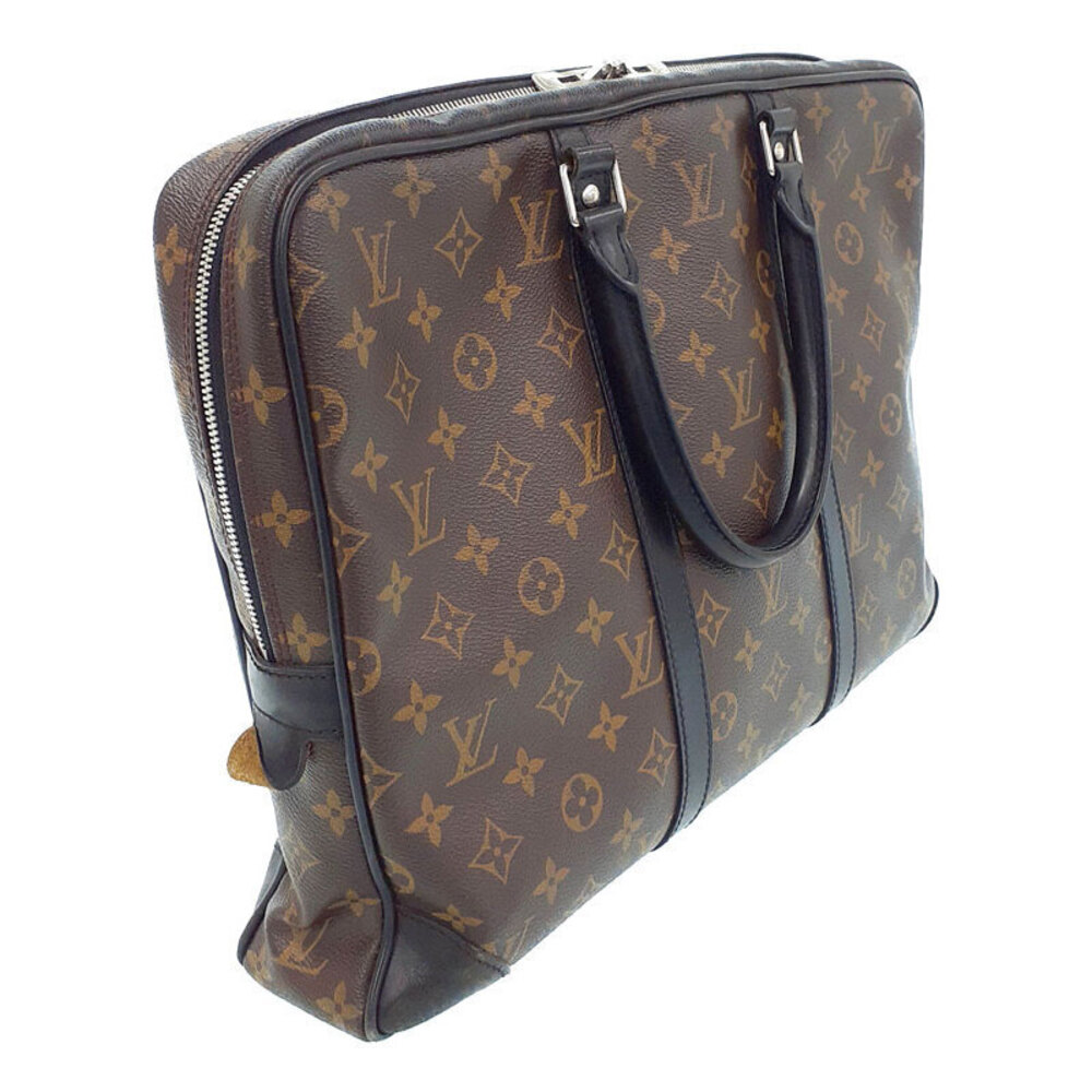 Louis Vuitton Monogram Bag Document Business Voyage Porte Macassar
